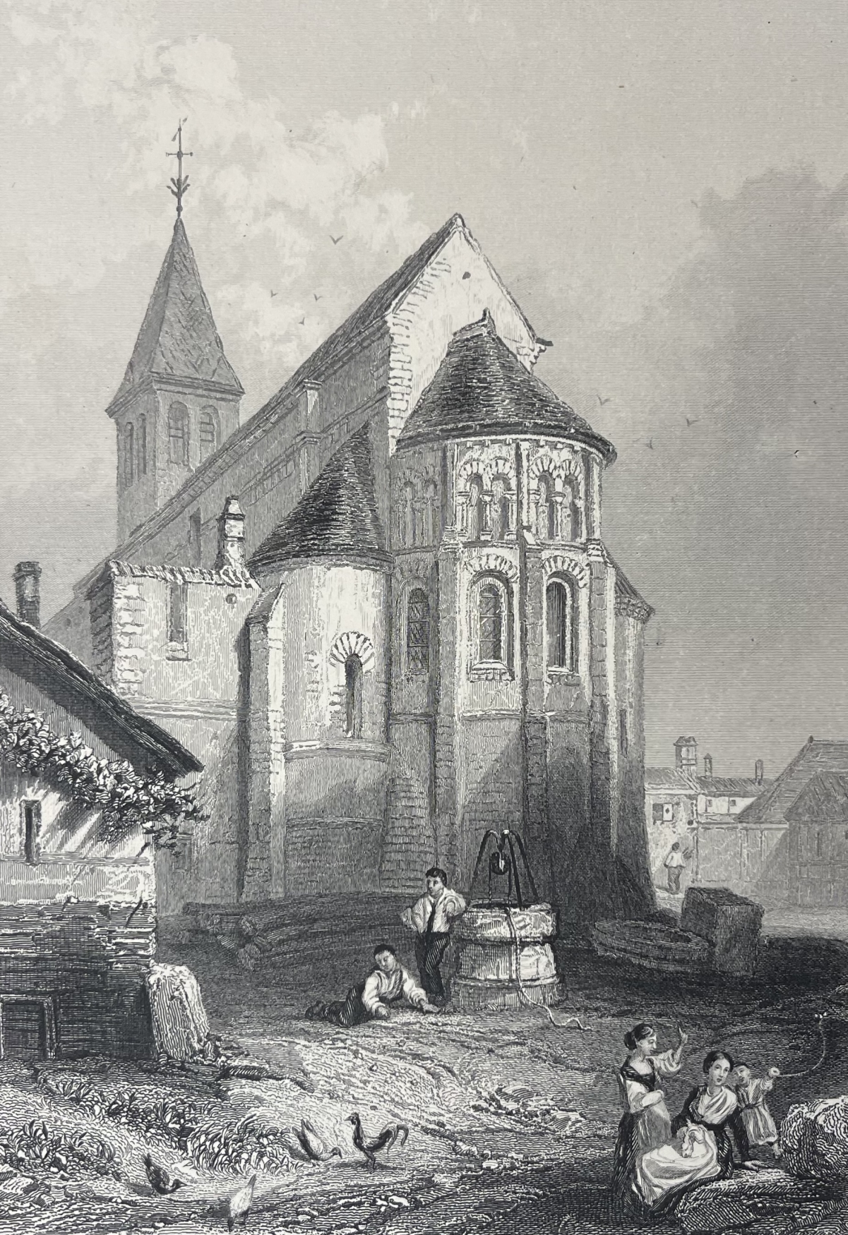 cosnes_eglise_a_cosne-cours-sur-loire_gravure_de_rouargue_c_1838_france