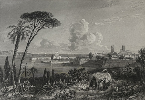antibes_alpes-maritimes_provence_gravure_par_rouargue_1838_france