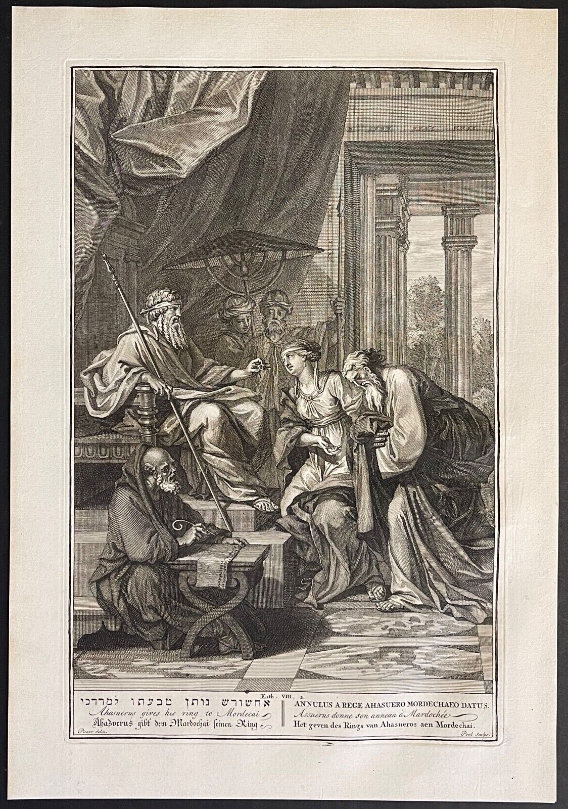 le_roi_assuerus_donne_sa_bague_a_mardochee_1728_bernard_picart_graveur_surugue