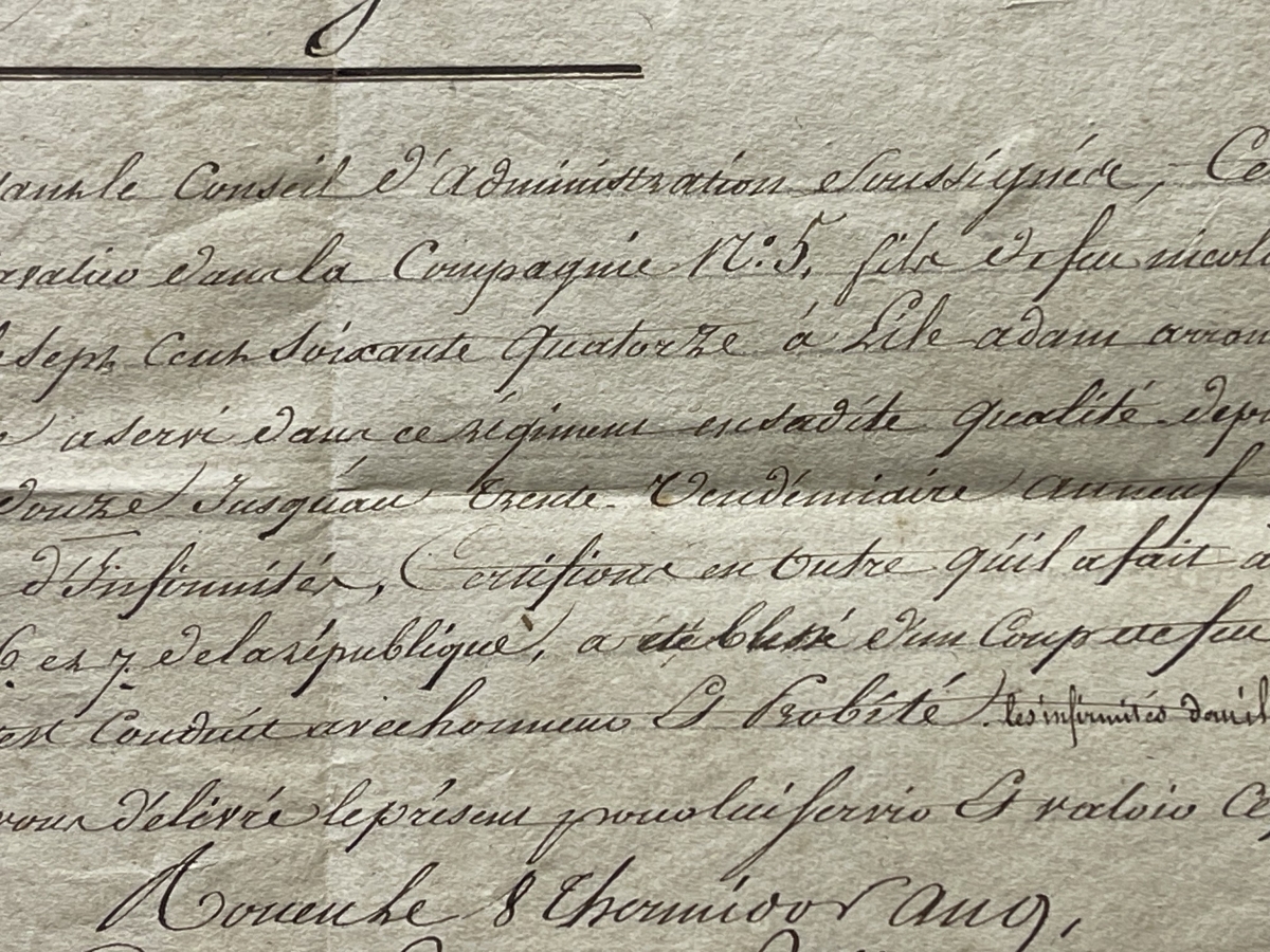 war_in_the_vendee_and_naples_french_cavalry_certificate_1801
