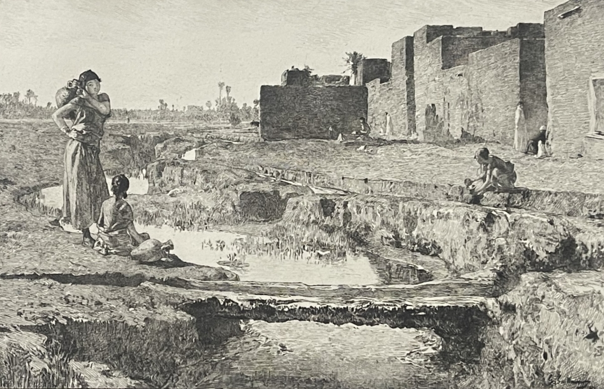 la_seguia_dapres_guillaumet_gravure_de_le_rat_1888_afrique_algerie_africanisme