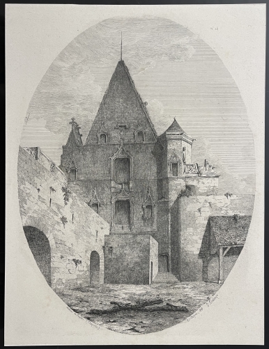 nantes_tour_du_fer_a_cheval_chateau_des_ducs_de_bretagne_1848_par_toudouze