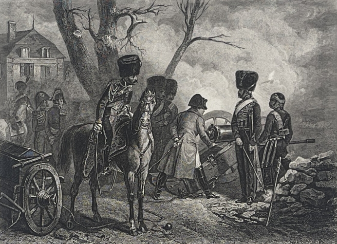 napoleon_bonaparte_empereur_a_montereau_1814_france_gravure_c_1839_artillerie