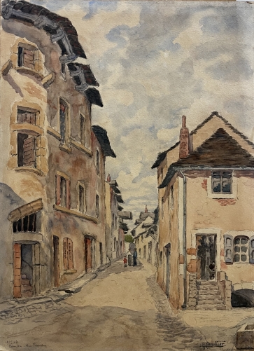 cremieu,_isere_???_historic_street_scene_by_a__cornollier,_dated_1946