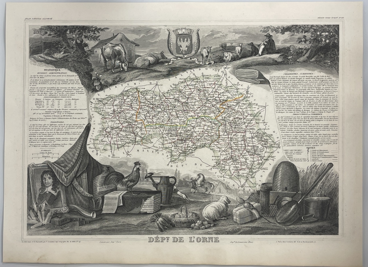 orne_departement_carte_originale_de_1850_france_normandie