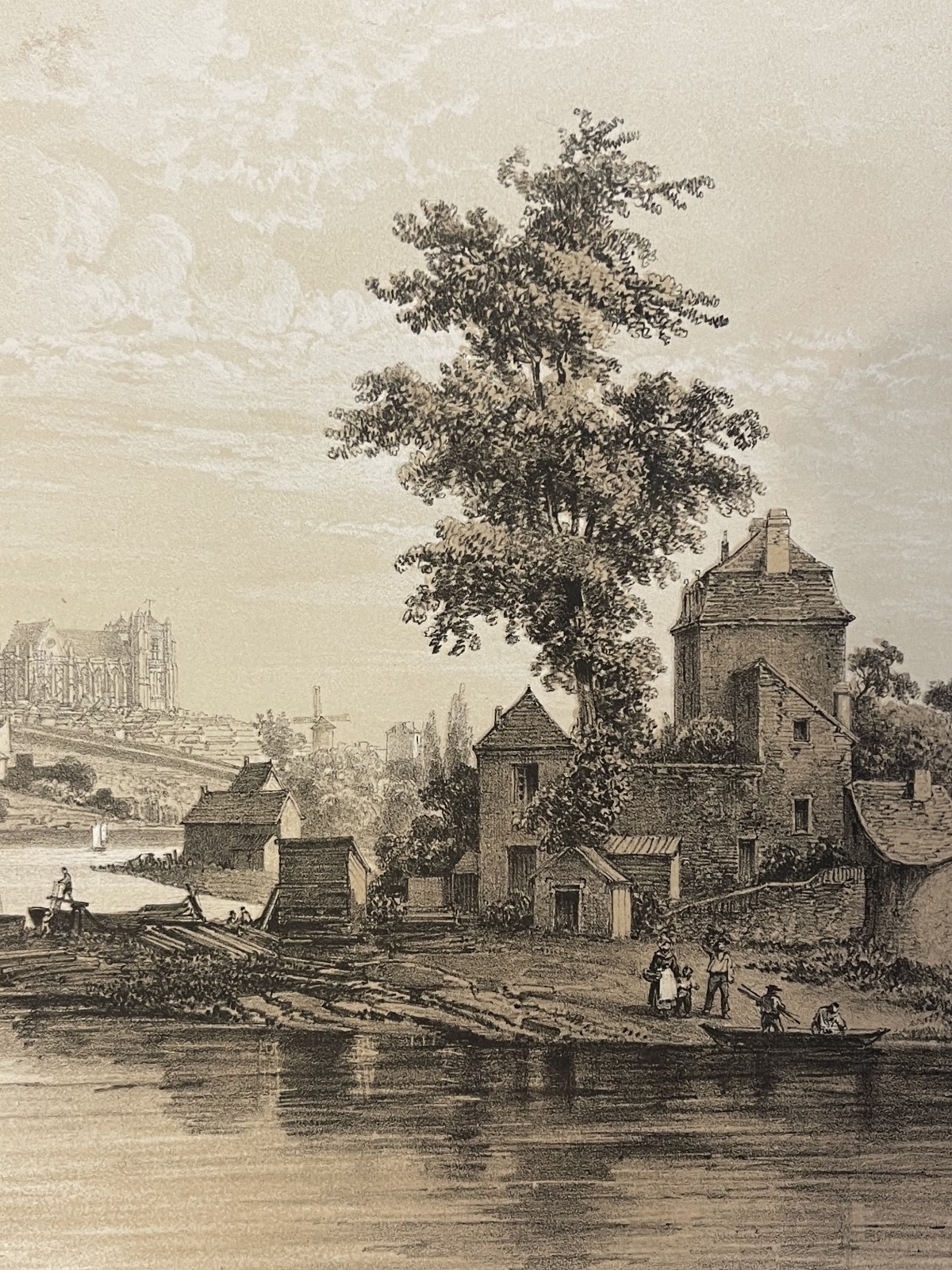 nantes_bords_de_l_erdre_a_la_patache_bretagne_lithographie_1860_felix_benoist