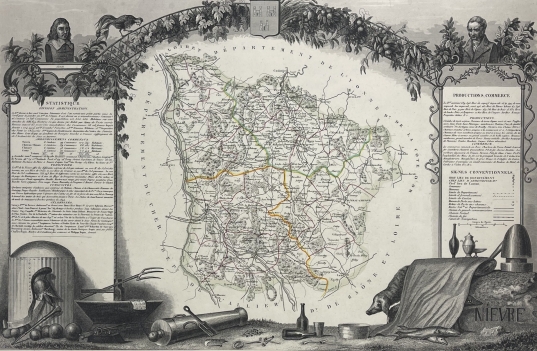 nievre_departement_carte_originale_de_1850_france_bourgogne