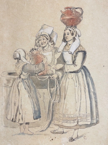 bretagne_femme_de_guerande_et_herbignac_lavis_dencre_sur_calque_vers_1848