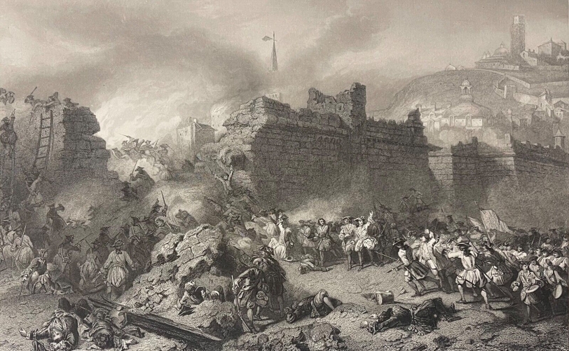 espagne_prise_de_lerida_guerre_de_succession_1707_louis_xiv_gravure_c_1840