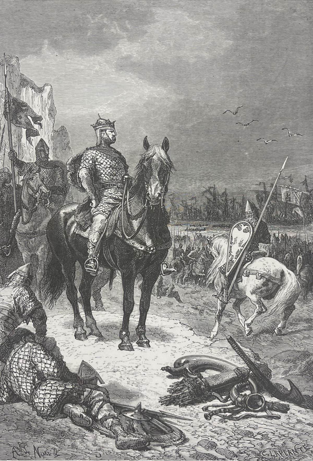 guillaume_le_conquerant_sur_les_cotes_angleterre_royaime-uni_gravure_1872