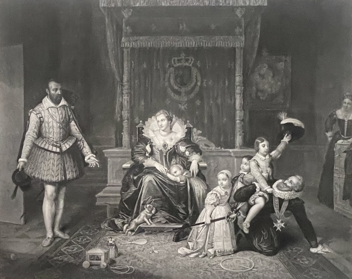 ingres_1780-1867_henri_iv_et_marie_de_medicis_enfants_graveur_richomme_c_1820