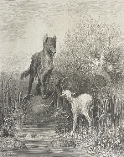 le_loup_et_l???agneau_gustave_dore_xylographie_fable_de_la_fontaine_1866_ettlin