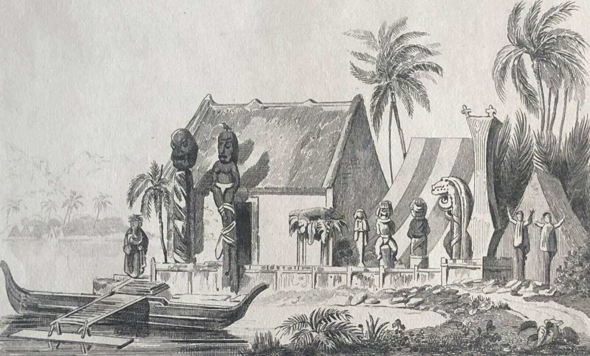 temple_taboue_sculpture_statue_religion_australie_oceanie_lithographie_c_1835