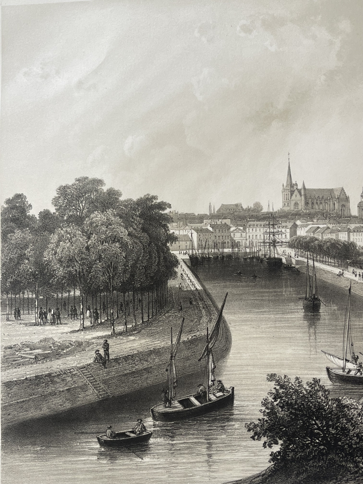 vannes_morbihan_bretagne_france_lithographie_de_1860_par_charpentier