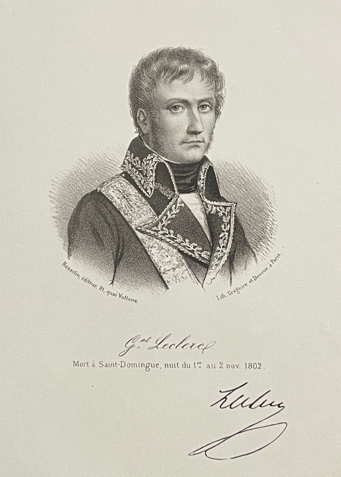 general_leclerc_epoux_de_pauline_bonaparte_gravure_1838_signature_imprimee