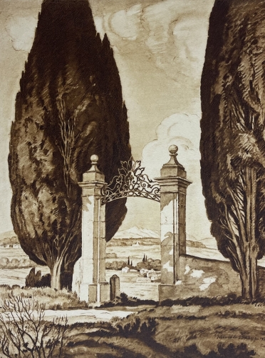 portail_pres_aix-en-provence_montagne_saint-victoire_vers_1942_provence_france