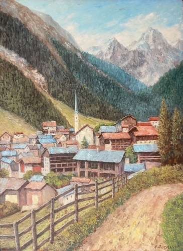 ischgl_autriche_peinture_acrylique_sur_bois