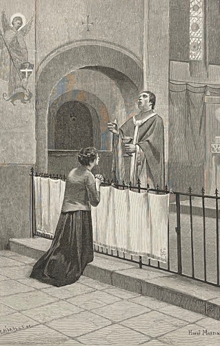 jeanne_darc_en_communion_guerre_de_cent_ans_gravure_1887