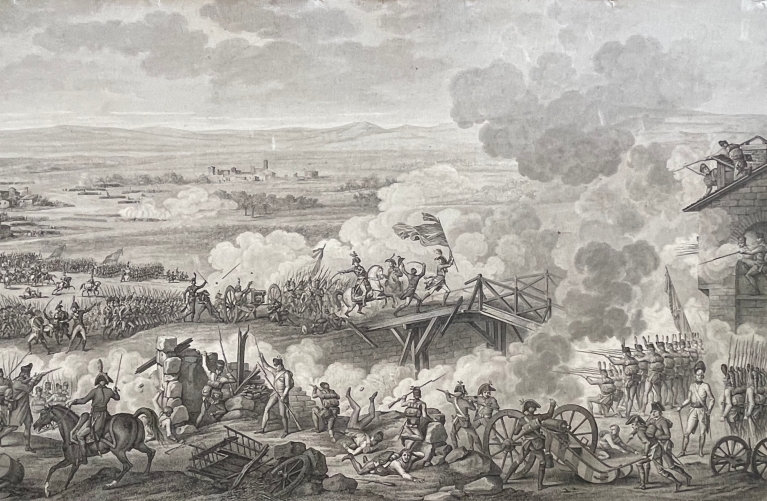 arcole_1796_italie_napoleon_bonaparte_revolution_france_gravure_par_vernet_1850
