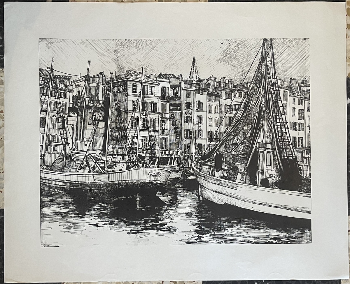 marseille_vieux_port_vers_1966_gravure_xxe_provence_france