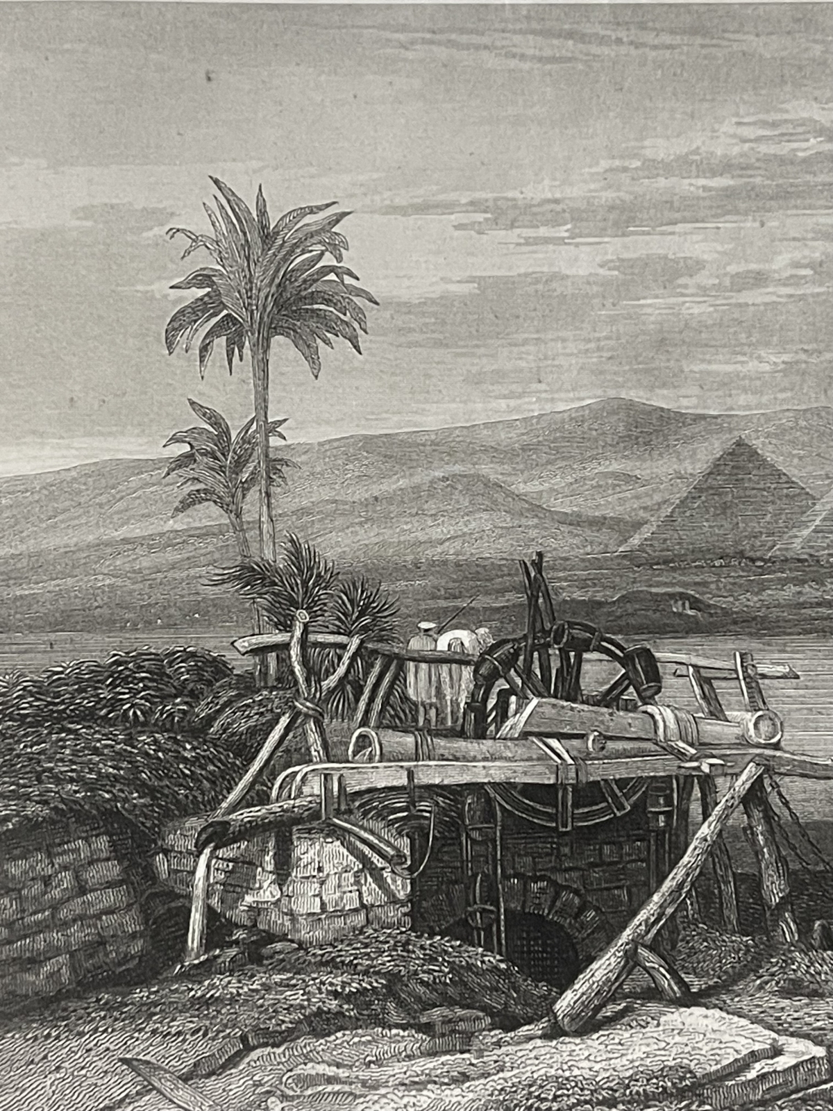 egypte_les_pyramides_memphis_de_gizeh_le_nil_gravure_vers_1830_afrique_pyramide
