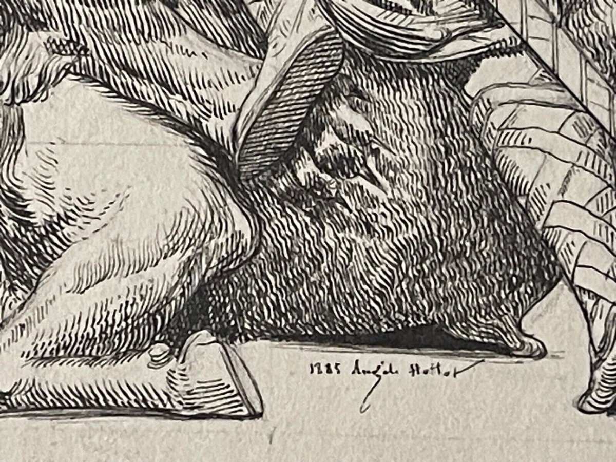 pepin_le_bref_714-768_roi_franc_carolingien_lion_taureau_dessin_1885_par_hottot