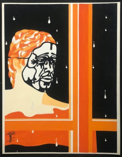 art_brut_larmes_grande_gouache_61,7_cm_par_48,4_cm_signee_p_huissier_vers_1970