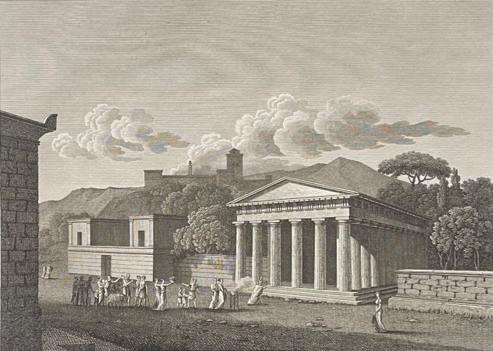 grece_athenes_temple_de_thesee_gravure_de_1824