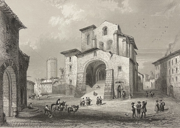 eglise_saint-genes_de_thiers_roman_et_gothique_gravure_rouargue_1838_france