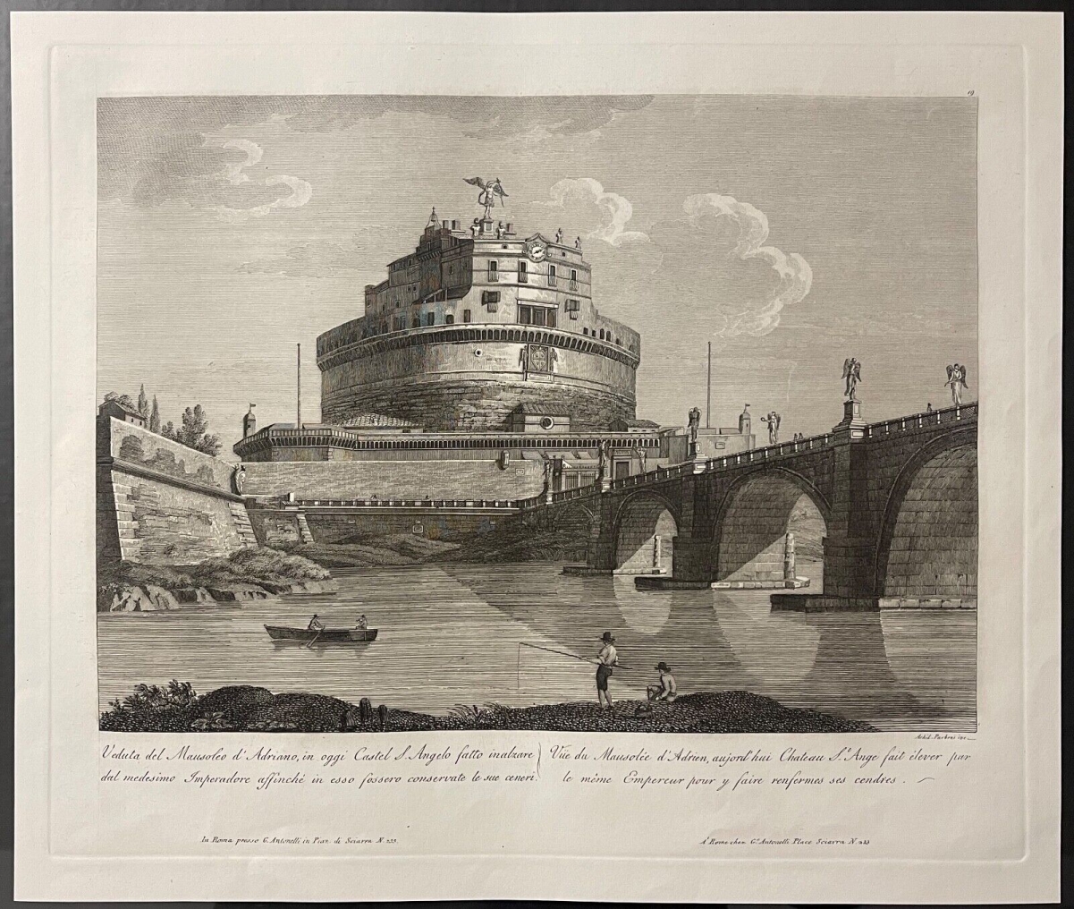 rome_chateau_saint_-_ange_1828_par_achille_parboni_1783-1841_italie