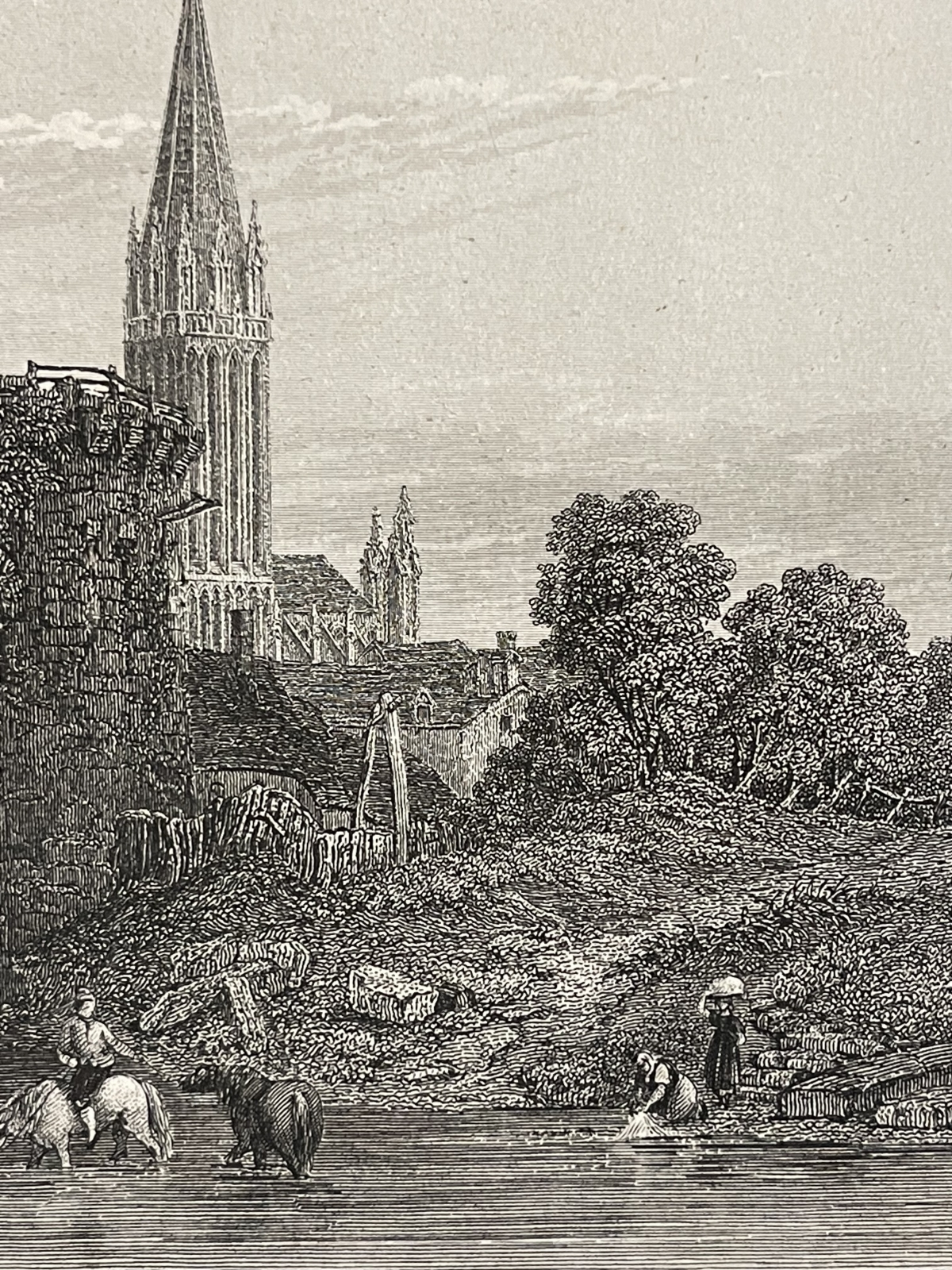 caen_normandie_calvados_france_gravure_de_sketon_vers_1838