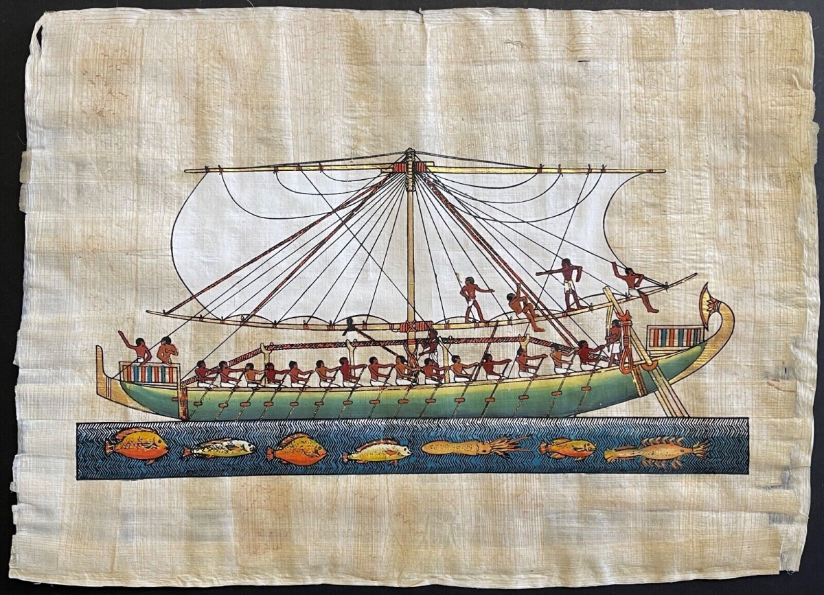 egypte_navire_egyptien_expedition_de_pount_c_1600_av_j_c_papyrus_xxe_hatshepsout