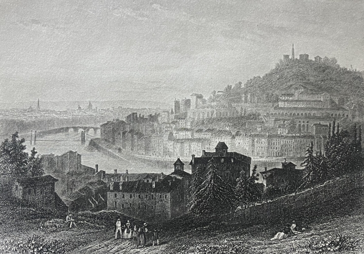lyon_vue_de_la_cote_fourvieres_gravure_de_schroeder_1838_france