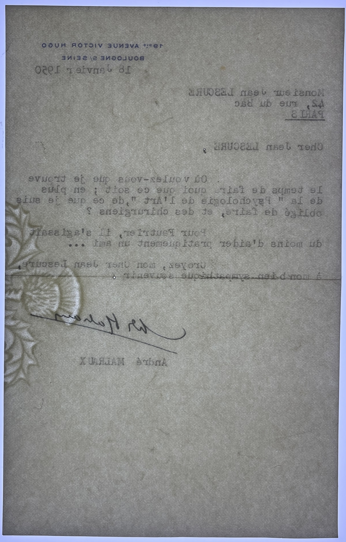 andre_malraux_1901-1976_lettre_autographe_a_jean_lescure_1950_pantheon