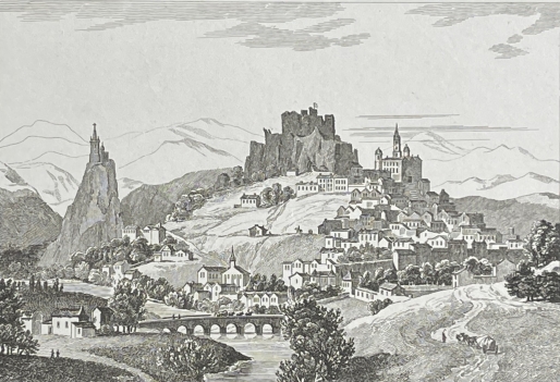le_puy-en-velay_vers_1830_auvergne_gravure_france