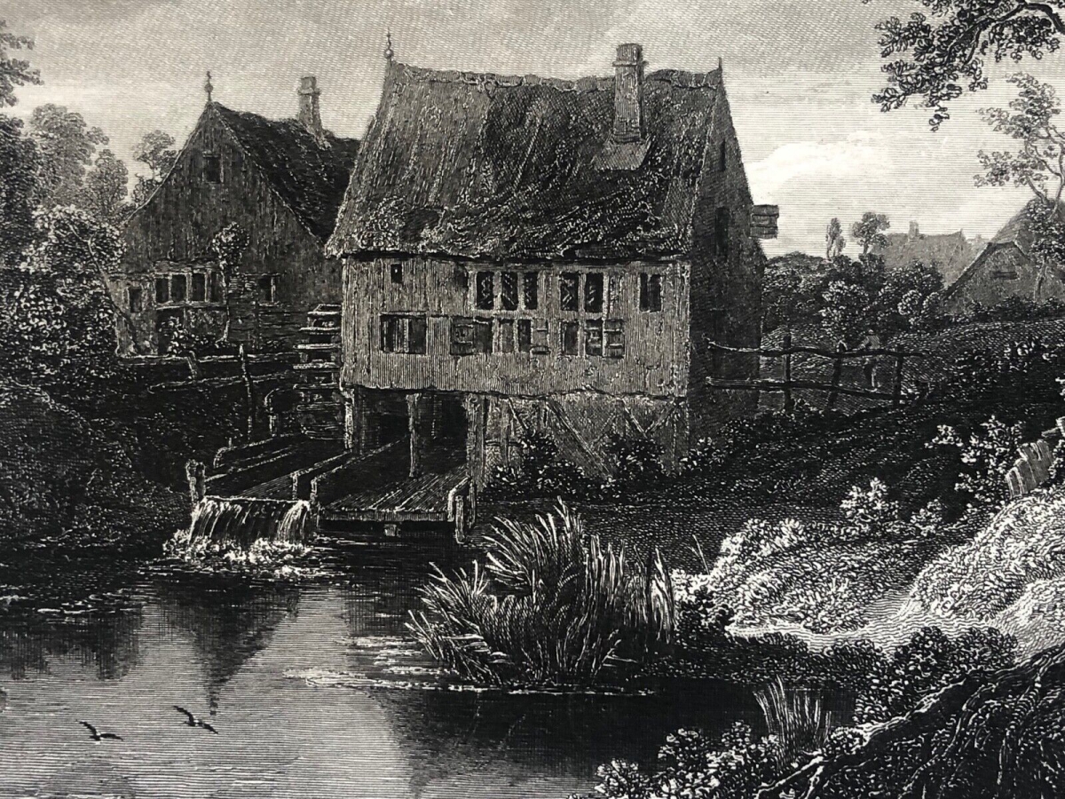 meindert_hobbema_1638-1709_le_vieux_moulin_grave_par_cousin_en_1863