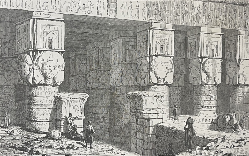 egypte_temple_dhathor_denderah_dynastie_lagide_gravure_1860