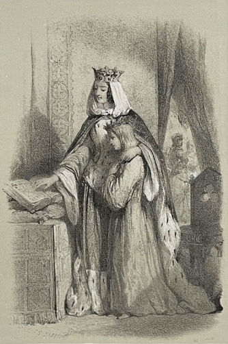 blanche_de_castille_1188-1252_reine_de_france_lithographie_de_1848_xixe