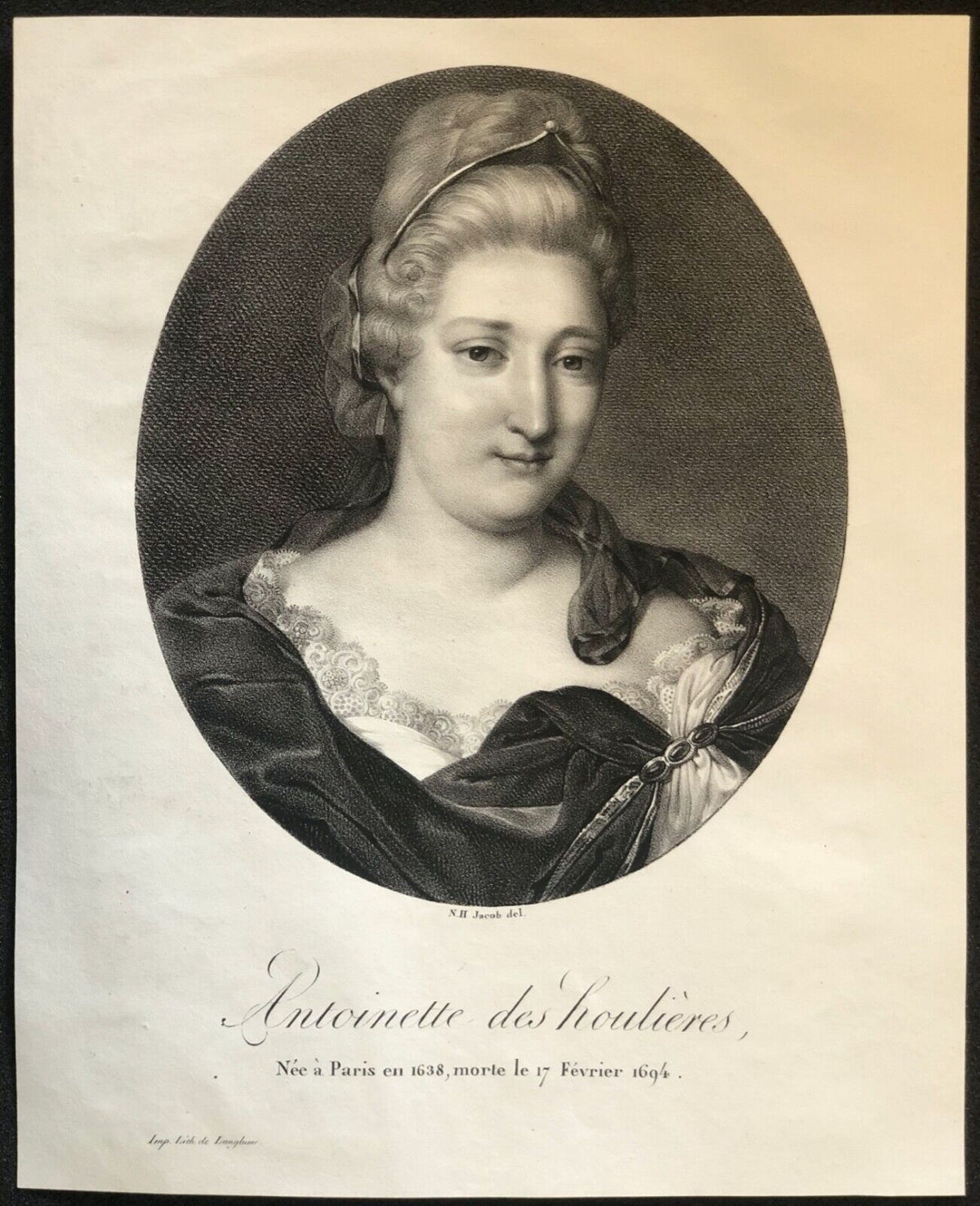 antoinette_des_houlieres_1638-1694_poetesse_ecrivain_litho_par_jacob_xixe_france