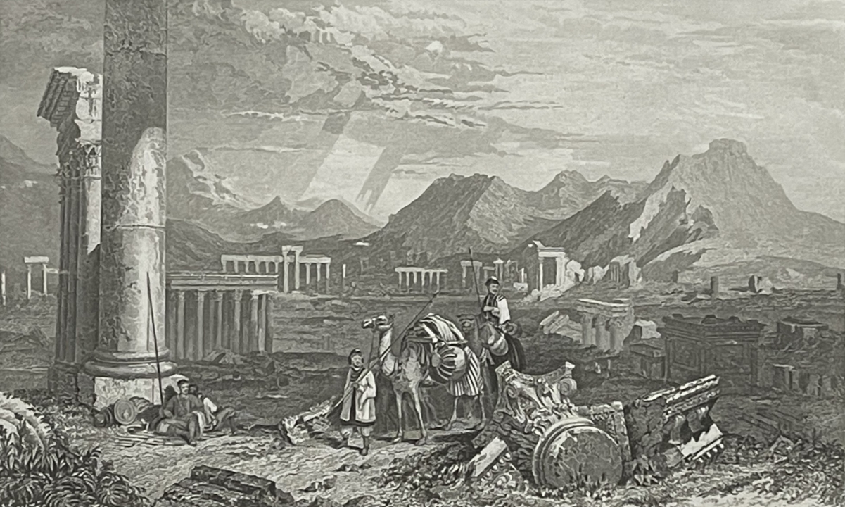 syrie_ruines_de_palmyre_a_tadmur_par_stanfield_vers_1832