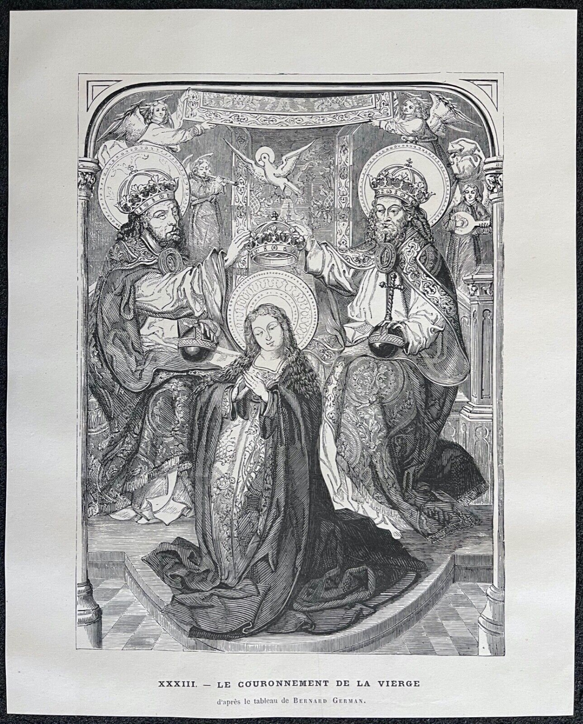 bernard_german_xviie_couronnement_de_la_vierge_xylographie_originale_1883_france