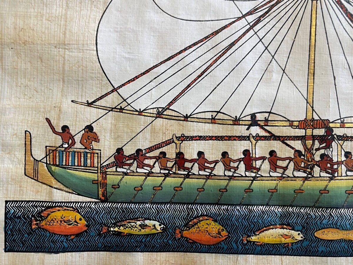 egypte_navire_egyptien_expedition_de_pount_c_1600_av_j_c_papyrus_xxe_hatshepsout