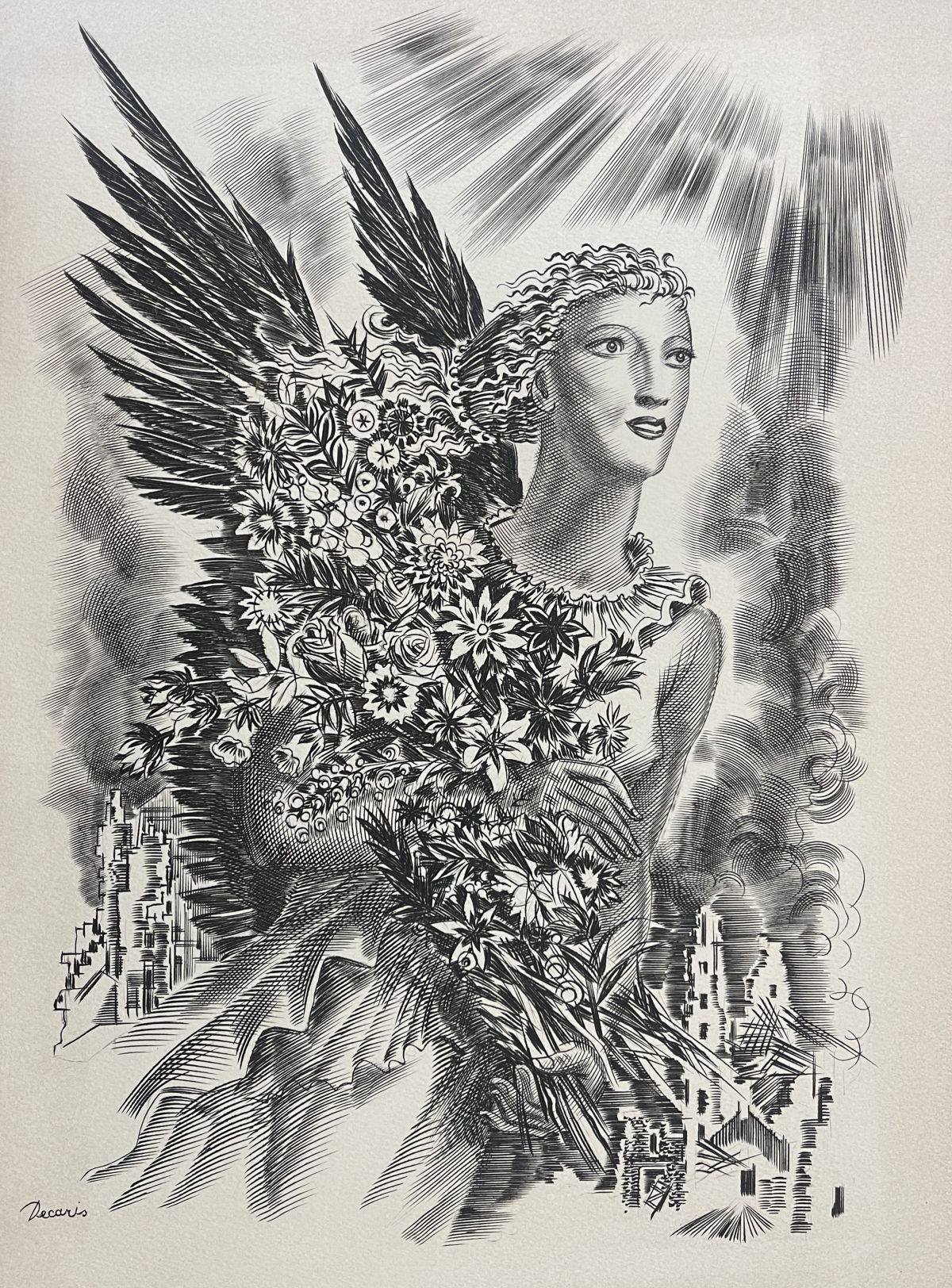 europe_gravure_au_burin_d_albert_decaris_1901-1988_vers_1949_france