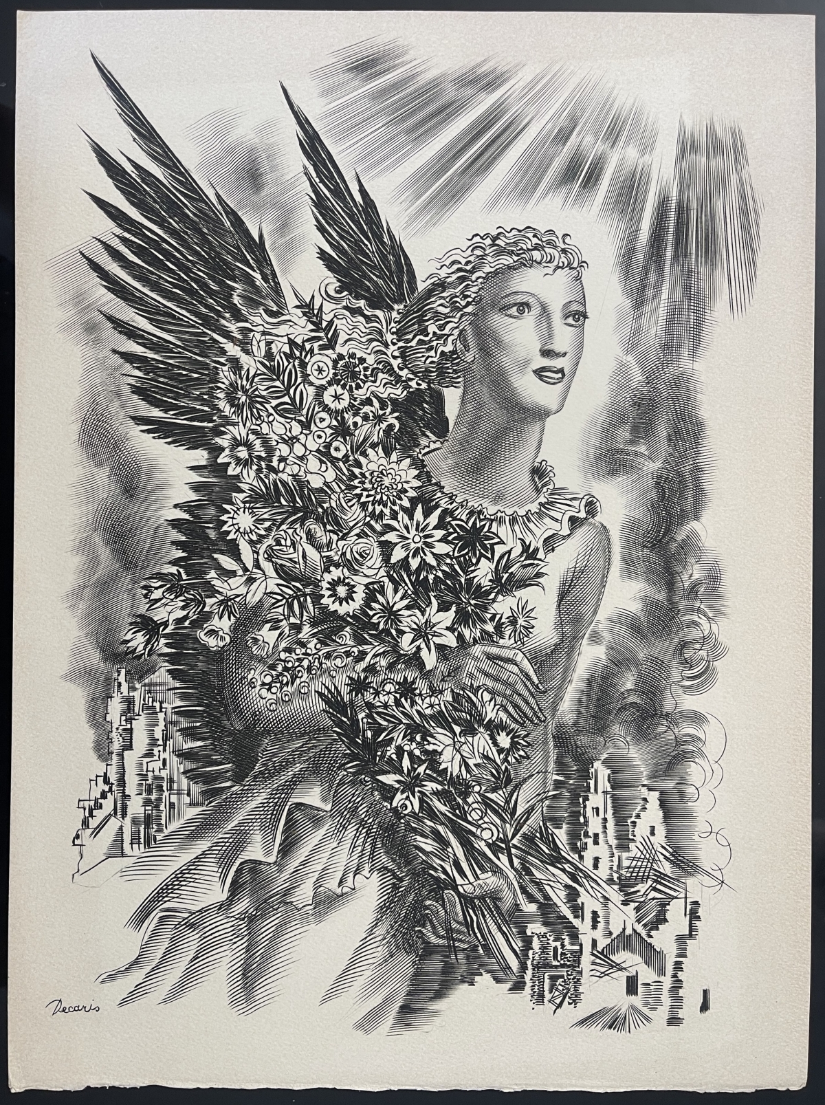 europe_gravure_au_burin_d_albert_decaris_1901-1988_vers_1949_france
