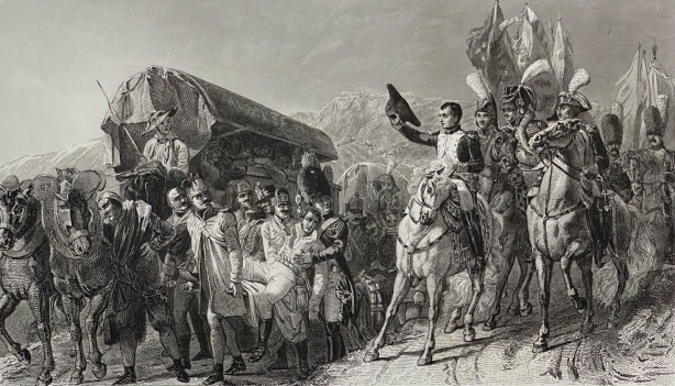 napoleon_bonaparte_rend_hommage_au_courage_malheureux_france_gravure_1862