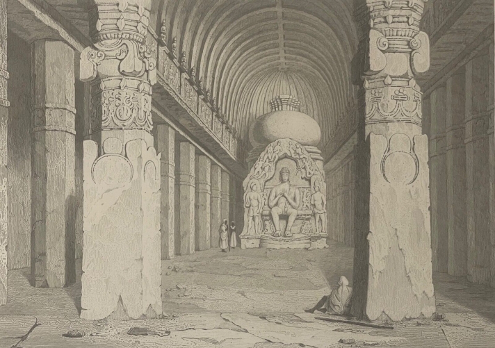 inde_temple_troglodyte_visouakarma_a_ellora_maharashtra_bouddha_gravure_1837