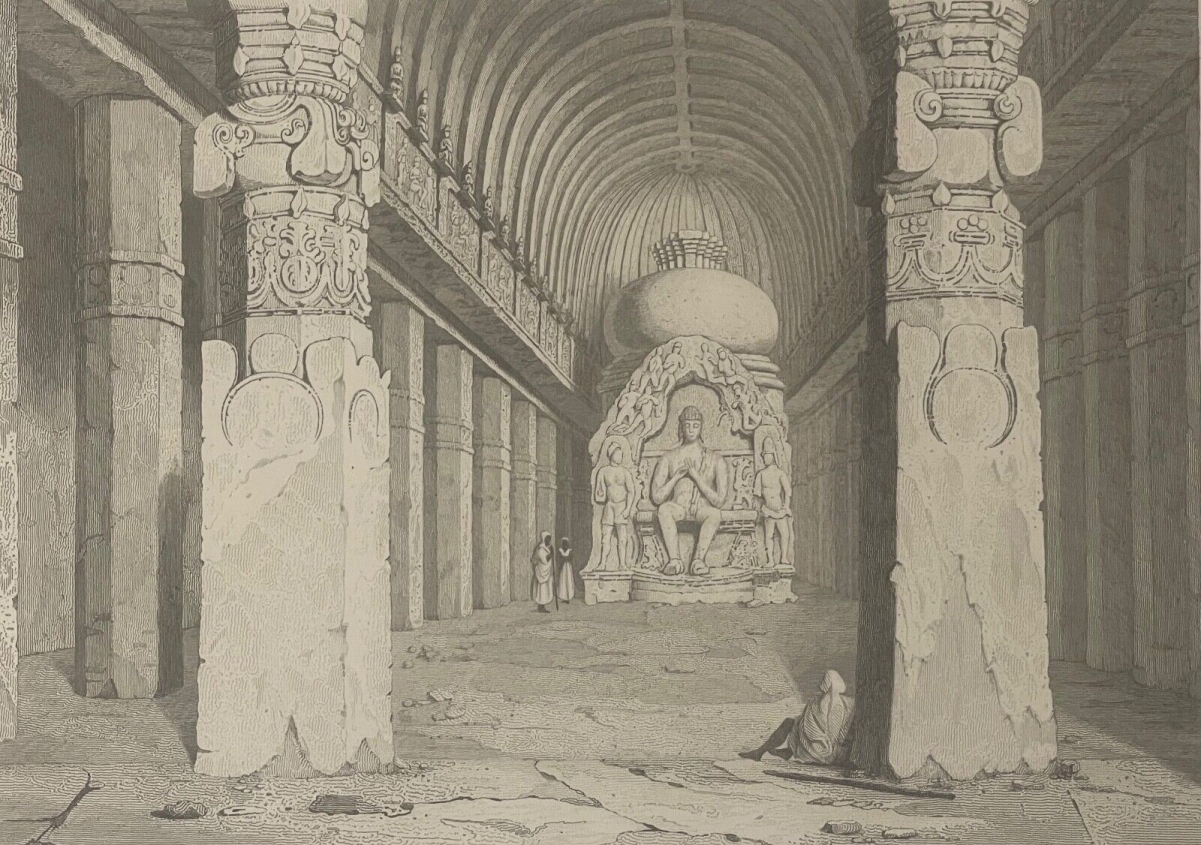 inde_temple_troglodyte_visouakarma_a_ellora_maharashtra_bouddha_gravure_1837