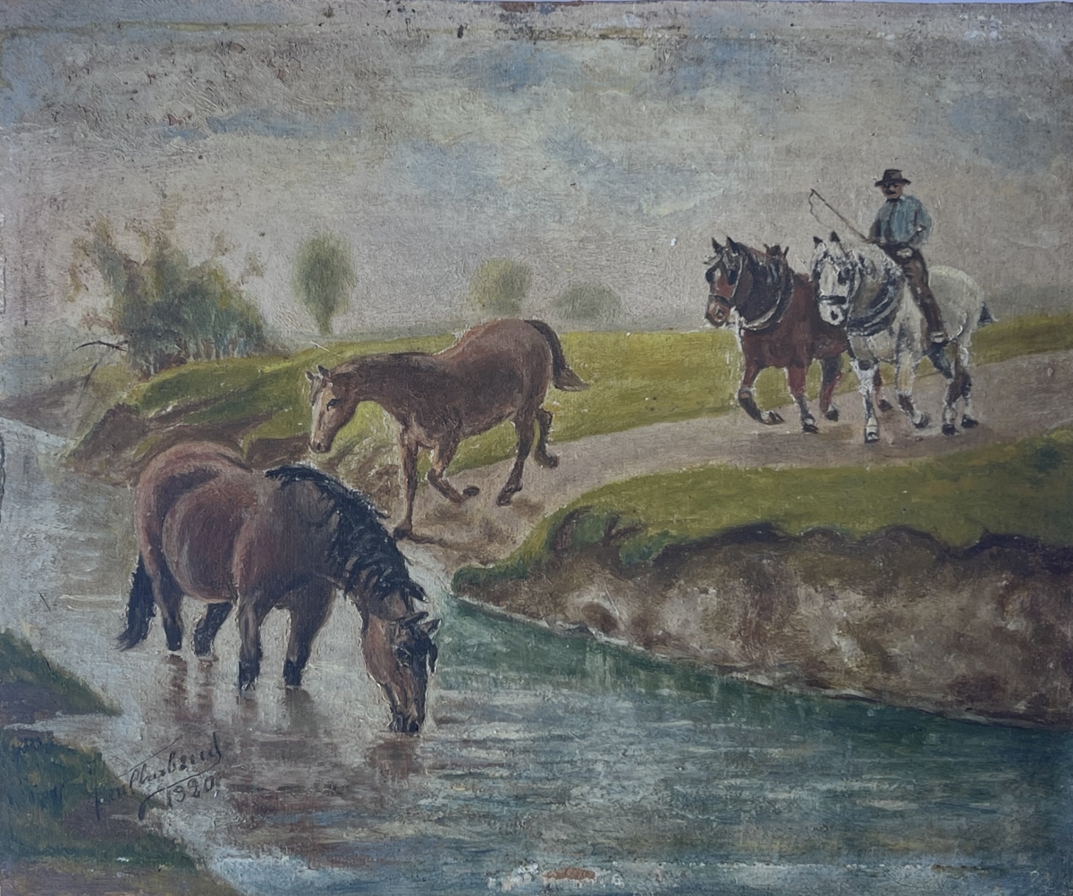 camargue_chevaux_peinture_jean_chabaud_1920_cheval_manade_provence_france
