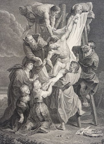 la_descente_de_croix_dapres_pierre_paul_rubens_gravure_burin_de_guttemberg_1877