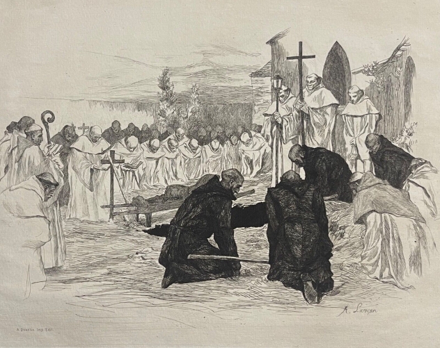 moines_trappiste_gravure_en_pointe_seche_de_a_lancon_vers_1880